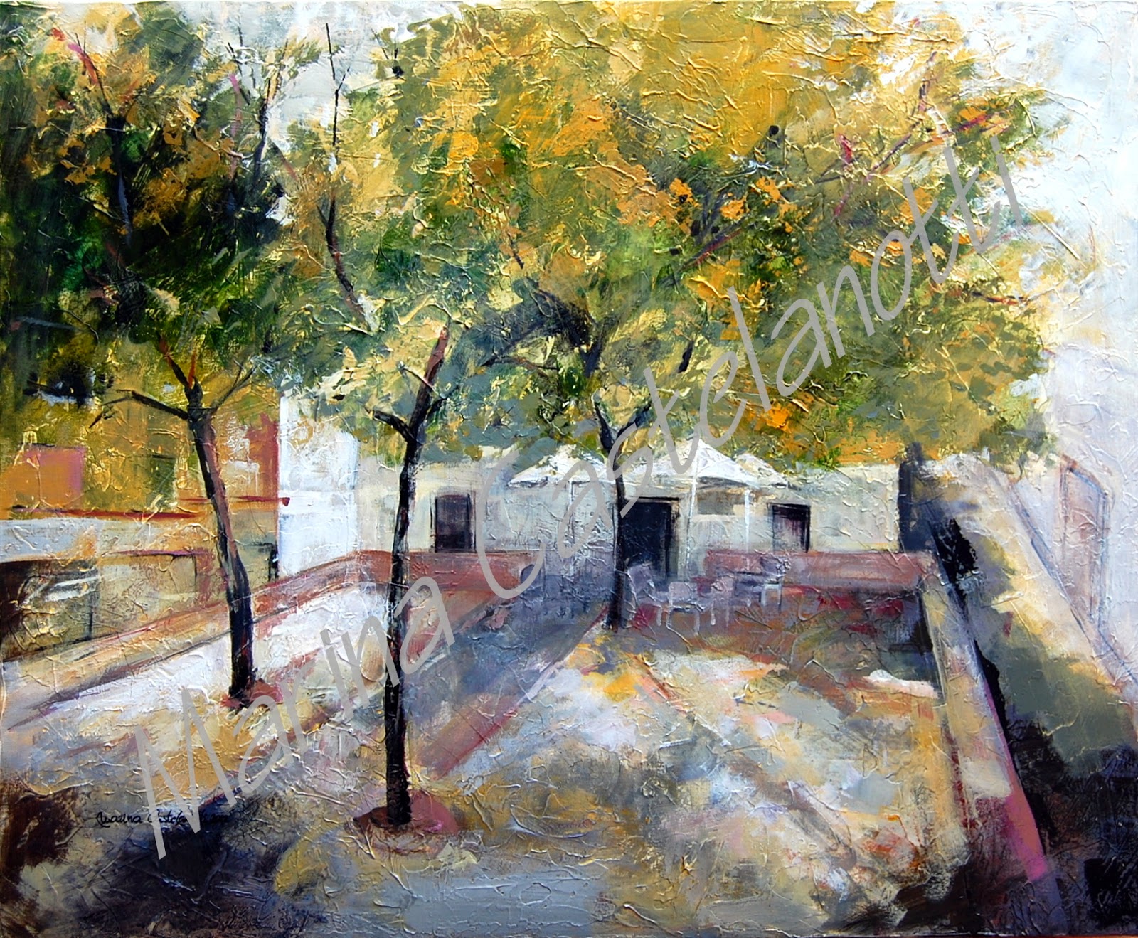 2012 – Tipuanas – Acrilico sobre lienzo – 70×63 cm