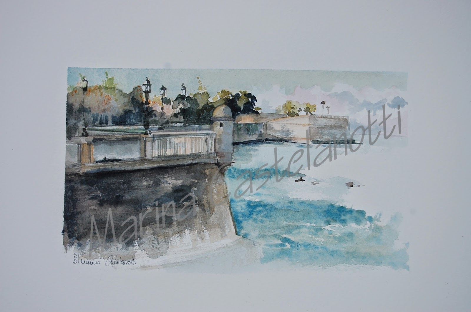 2013 – Cádiz I – Acuarela – 40×30 cm