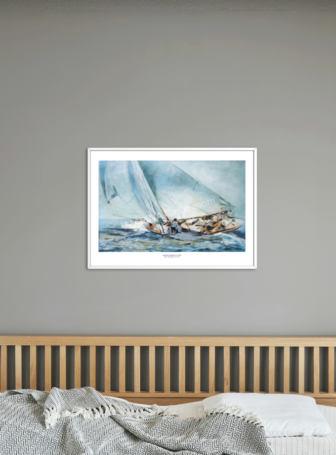 Hispania navegando en ceñida