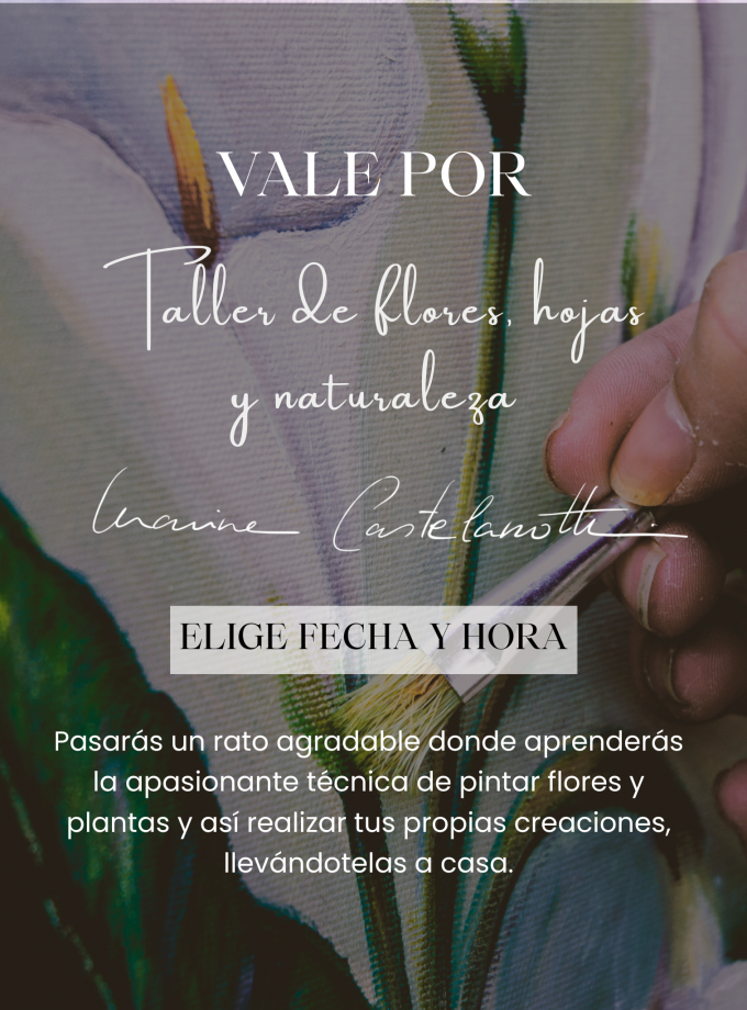 Vale Taller “Jardín en acuarela” – Taller de flores, hojas y naturaleza